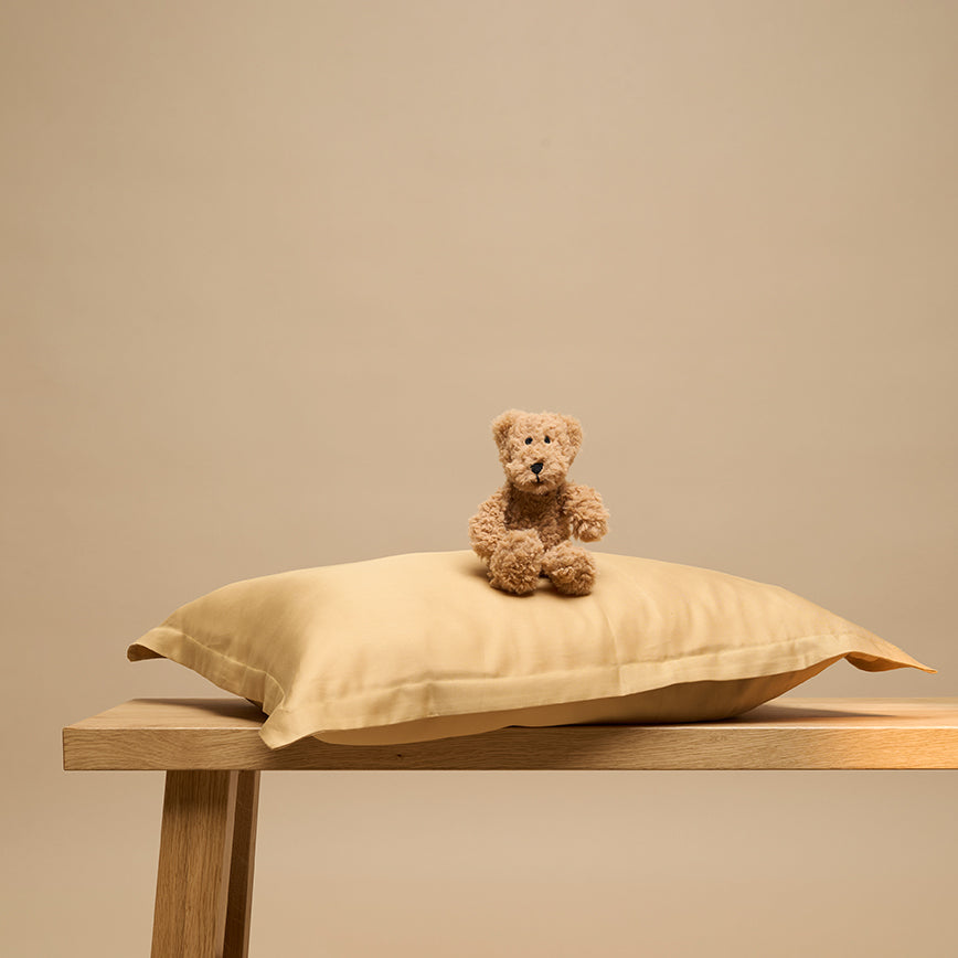 Coco & Cici - Kinderen - TENCEL Twill Kussensloop Okergeel - 50 x 60