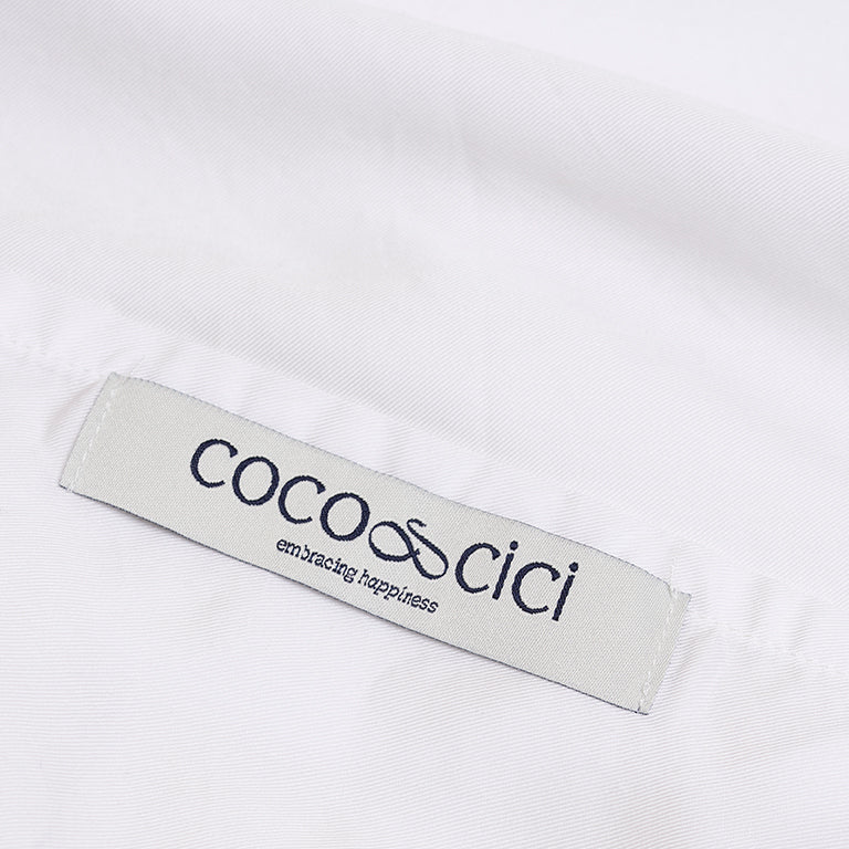 Coco & Cici - TENCEL Twill kussensloop wit - 1 kussensloop 50x75 zonder volant