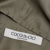 Coco & Cici - TENCEL Twill Kussensloop Olijfgroen - 1 kussensloop 60x70