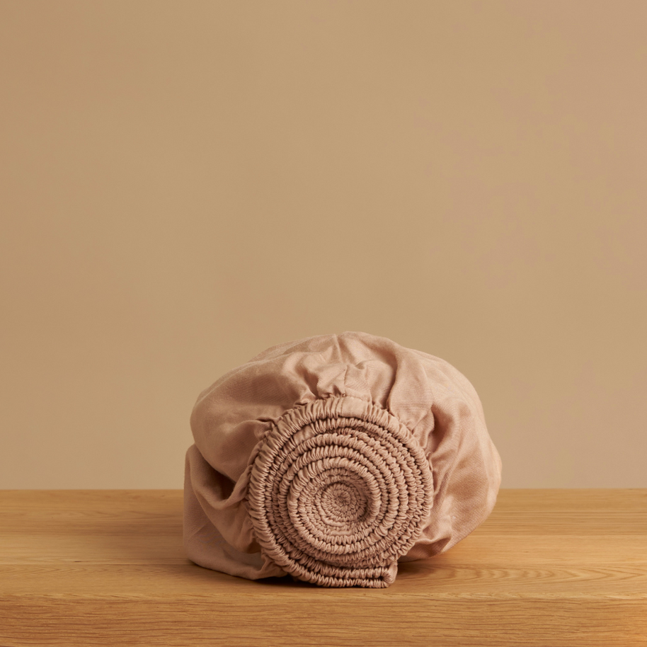 Coco & Cici - TENCEL - Twill Hoeslaken Perzik - 140x200x30