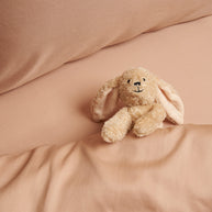 Coco & Cici - Tencel-twill hoeslaken 60 x 120 cm - 1-persoons beddengoed - kinderbeddengoed - lyocell - hypoallergeen en extra zacht - perzik