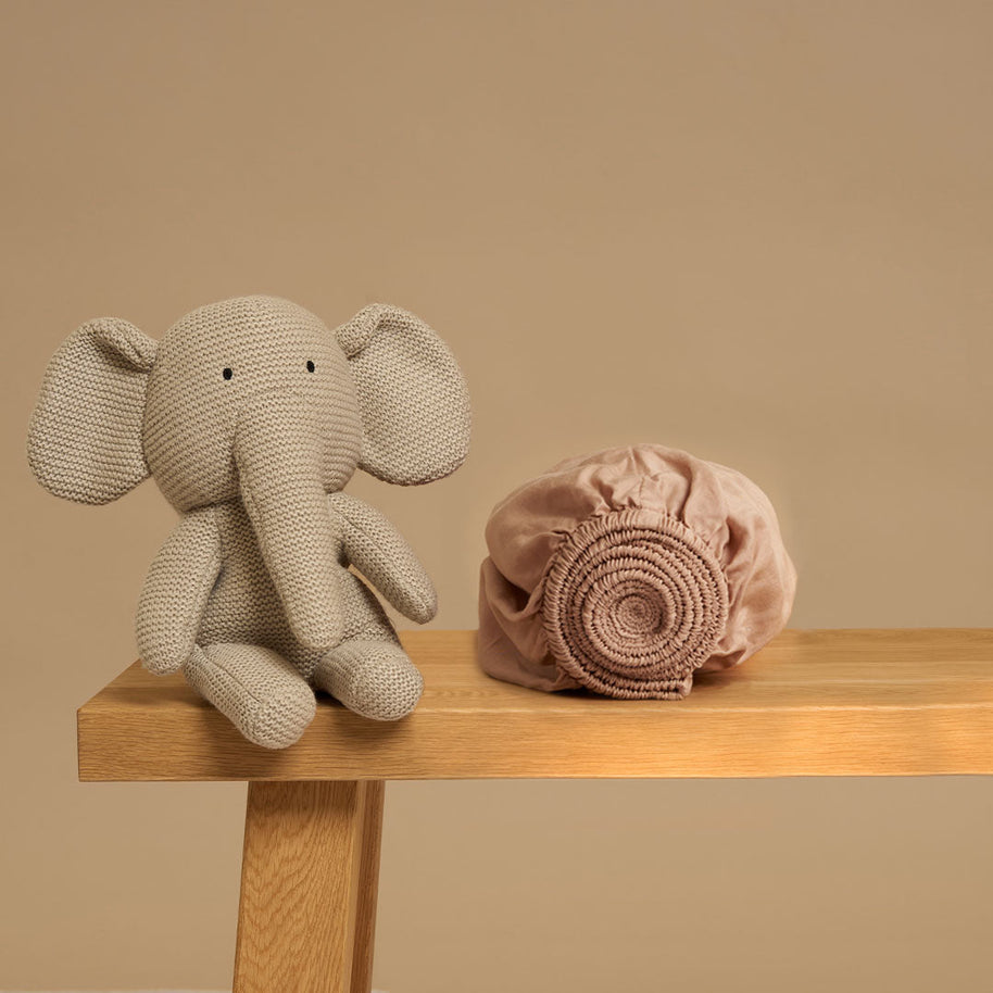Coco & Cici - Tencel-twill hoeslaken 70 x 145 cm - 1-persoons beddengoed - kinderbeddengoed - Lyocell - hypoallergeen en extra zacht - perzik
