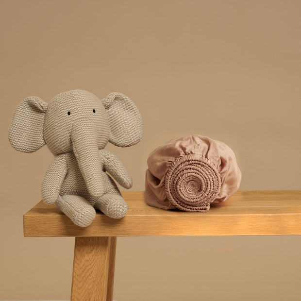 Coco & Cici - Tencel-twill hoeslaken 70 x 145 cm - 1-persoons beddengoed - kinderbeddengoed - Lyocell - hypoallergeen en extra zacht - perzik