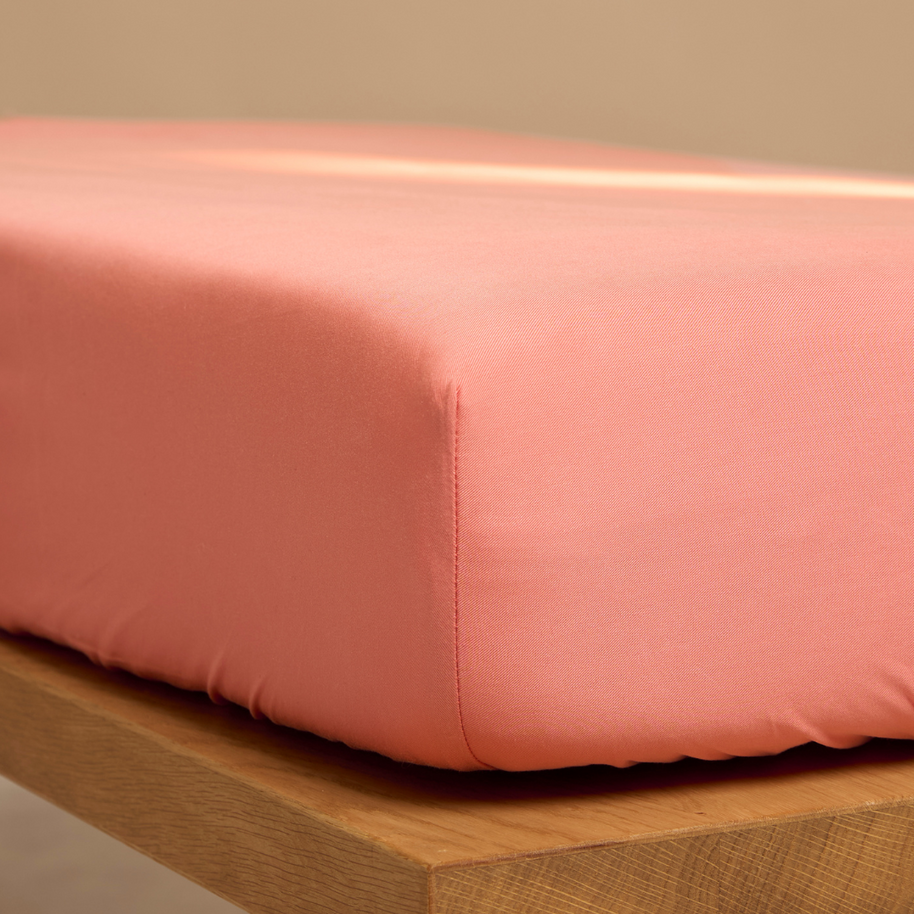 Coco & Cici - Kinderen - Hoeslaken TENCEL Twill Blush - 70x145x15