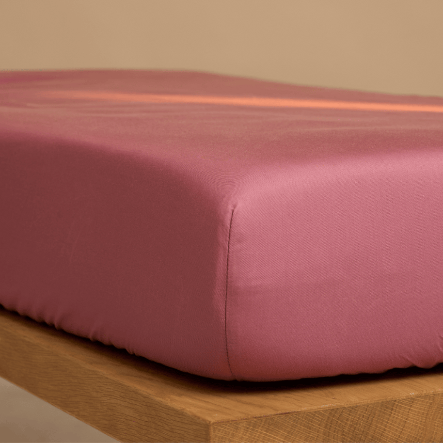 Coco & Cici - Kinderen - Hoeslaken TENCEL Twill Stofroze - 70x145x15