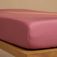 Coco & Cici - Kinderen - Hoeslaken TENCEL Twill Stofroze - 70x145x15