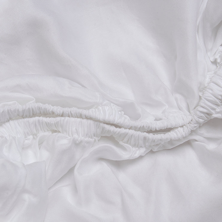 Coco & Cici - TENCEL-keper hoeslaken wit - 90x210x30
