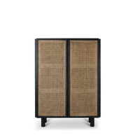Neo highboard - Zwart eiken