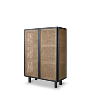Neo highboard - Zwart eiken