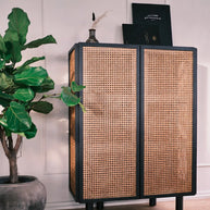 Neo highboard - Zwart eiken