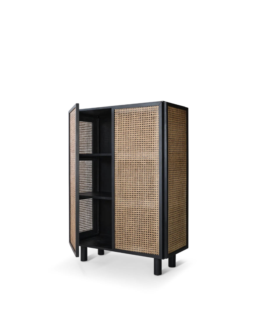 Neo highboard - Zwart eiken