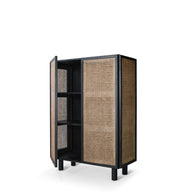 Neo highboard - Zwart eiken