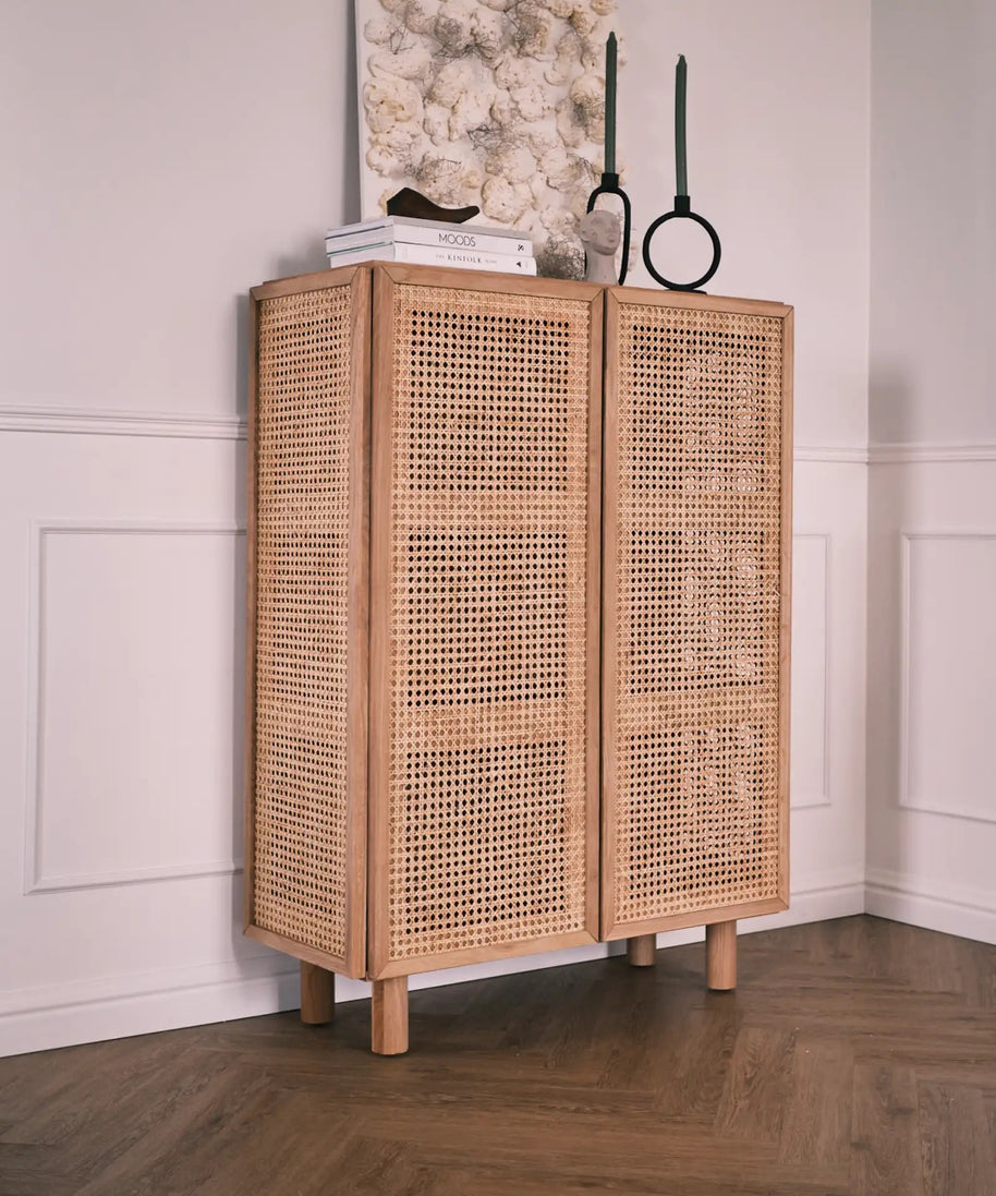 Neo hoge kast - natuurlijk eiken