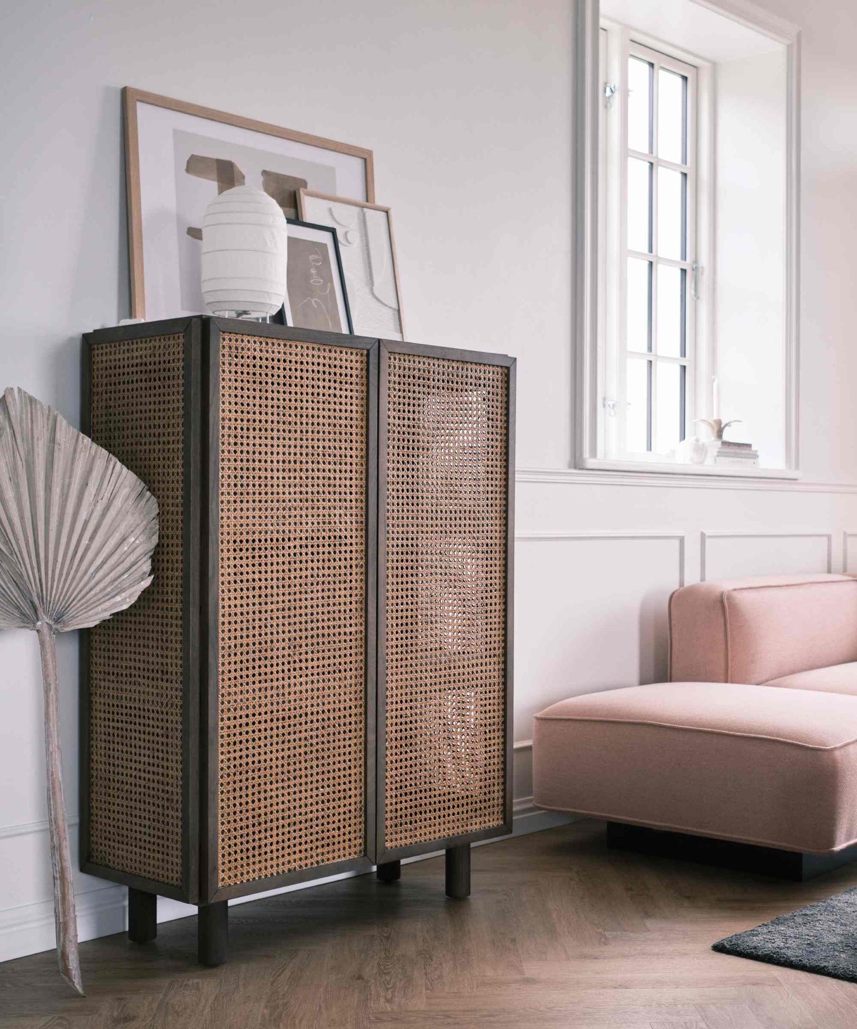 Neo hoog dressoir - gerookt eiken