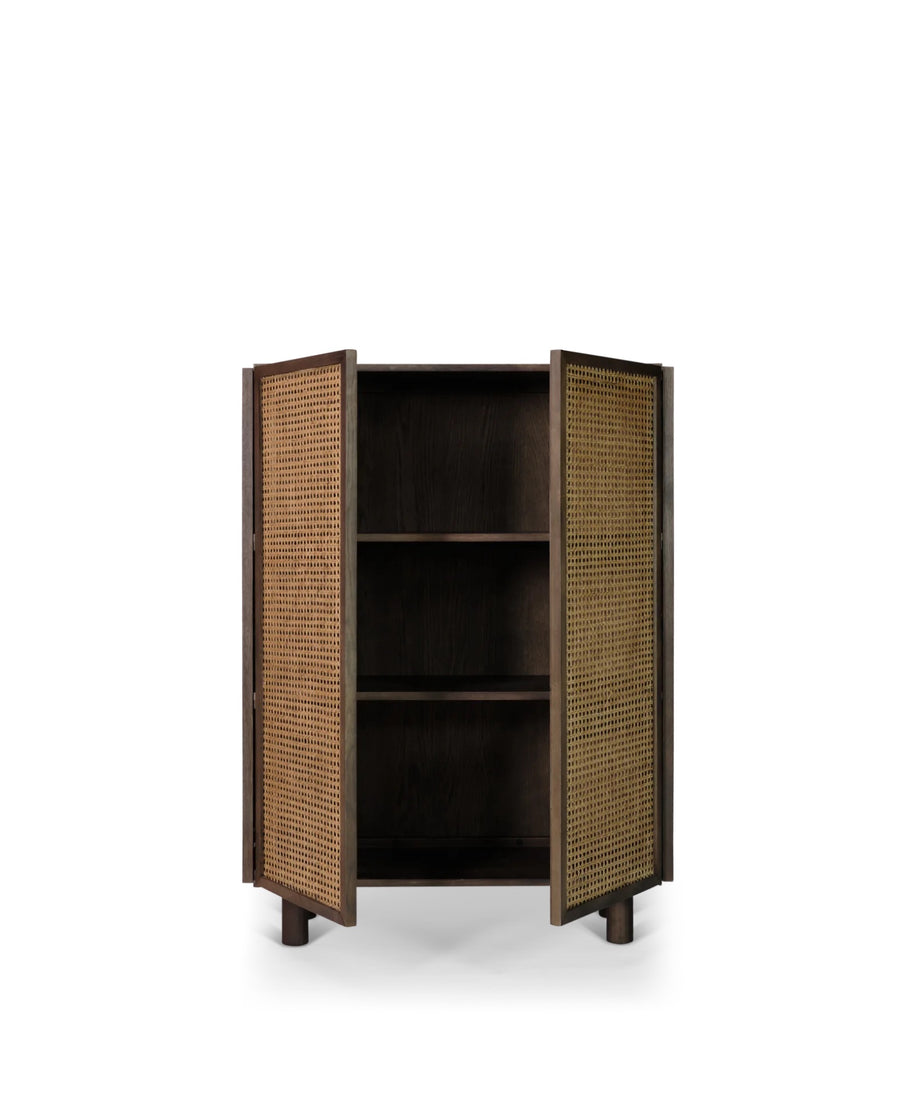Neo hoog dressoir - gerookt eiken