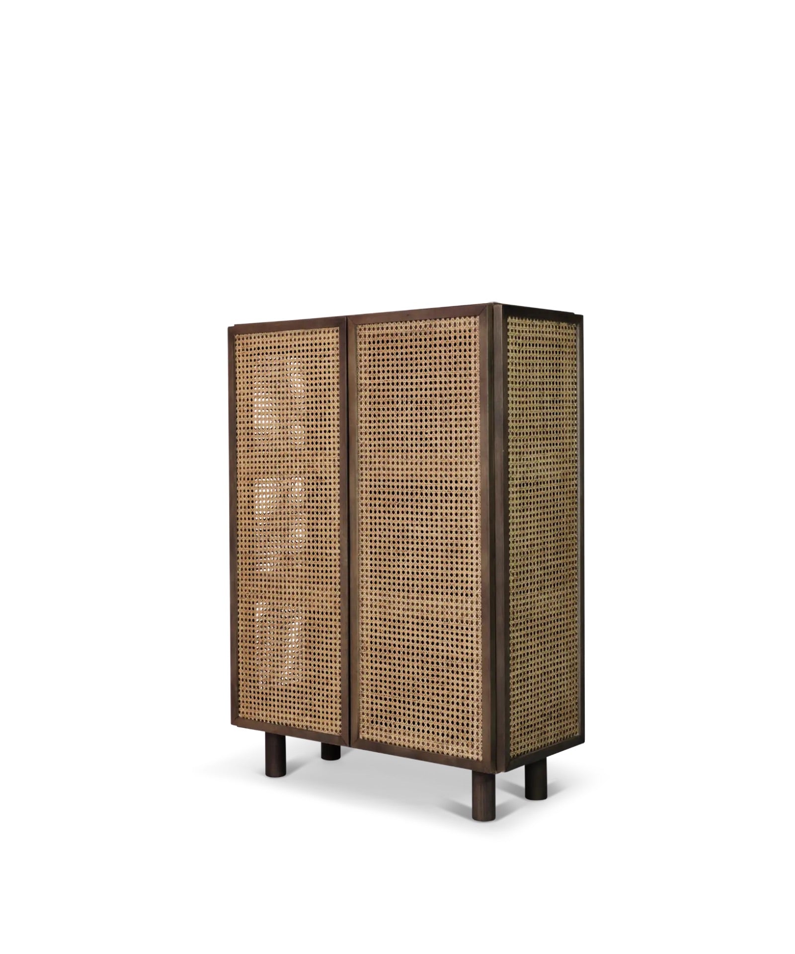 Neo hoog dressoir - gerookt eiken