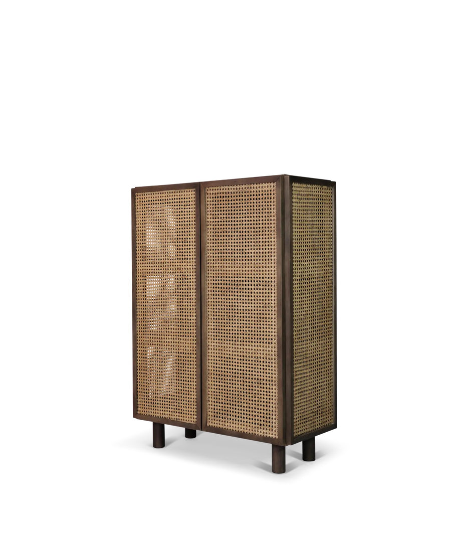 Neo hoog dressoir - gerookt eiken