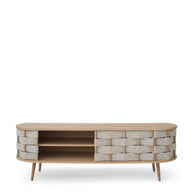 Vilt tv-meubel, naturel eiken, 160 cm