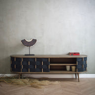 Vilt tv-meubel, naturel eiken, 160 cm