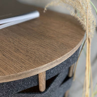 Vilt tv-meubel, naturel eiken, 160 cm