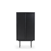 Louvre highboard - zwart eiken