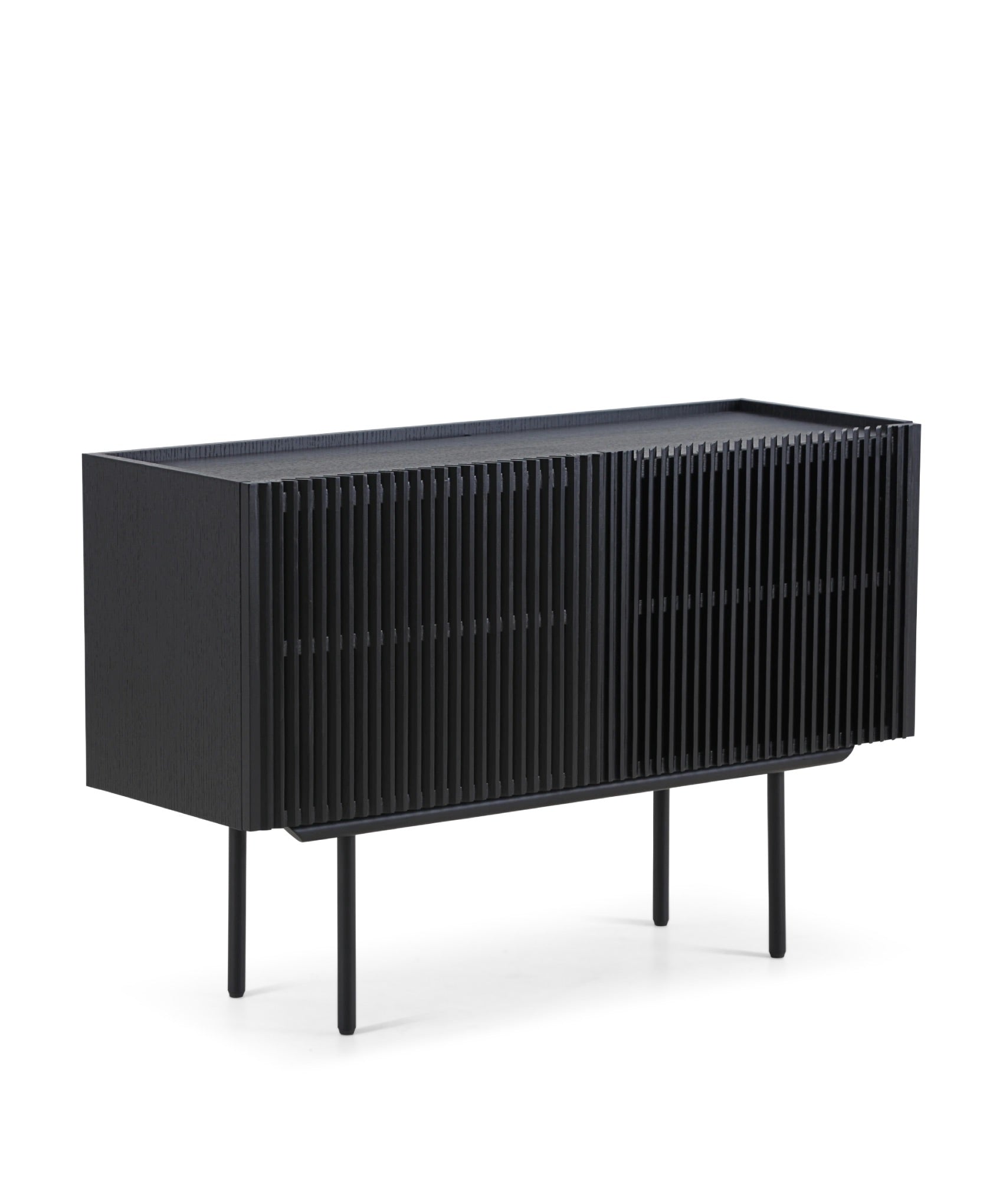 Louvre klein dressoir - zwart eiken
