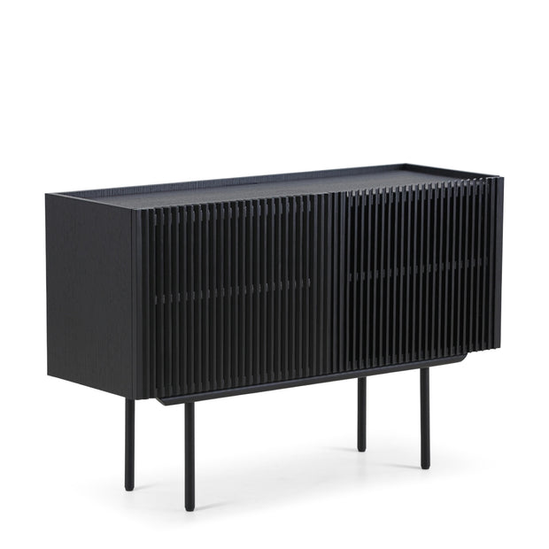 Louvre klein dressoir - zwart eiken