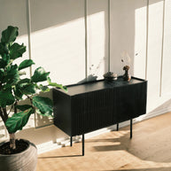 Louvre klein dressoir - zwart eiken