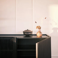Louvre klein dressoir - zwart eiken