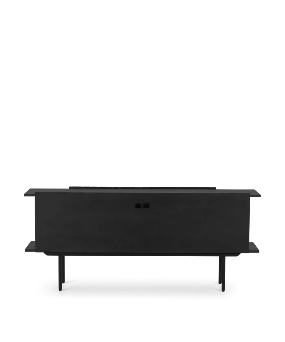 Groot dressoir met lamellen, zwarte eik - Louvre 175 CM
