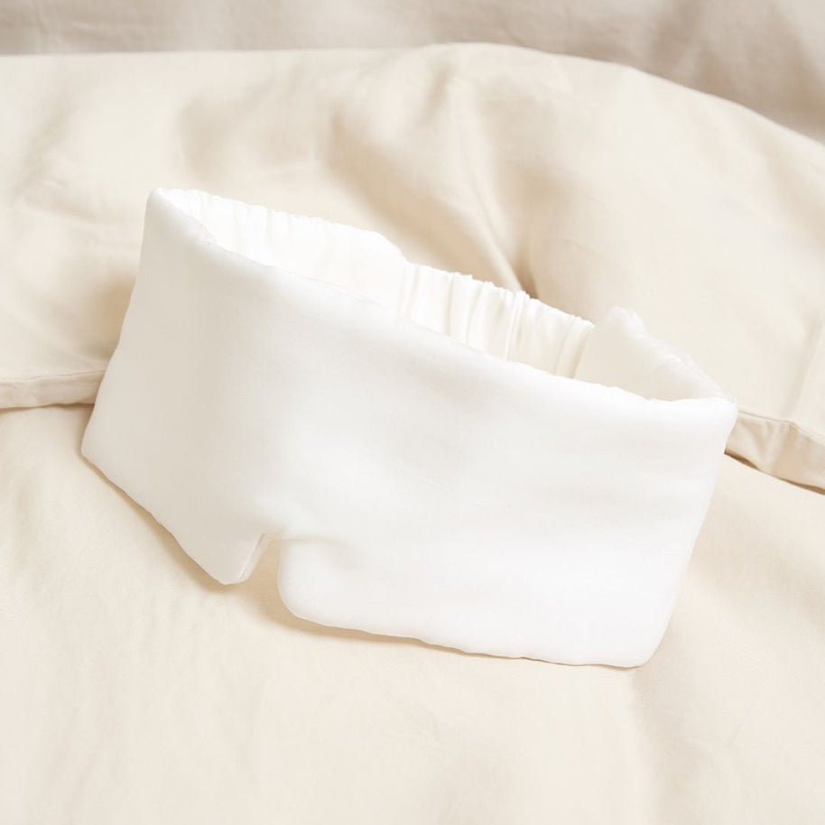 Coco & Cici Satijn Slaapmasker Wit S/M