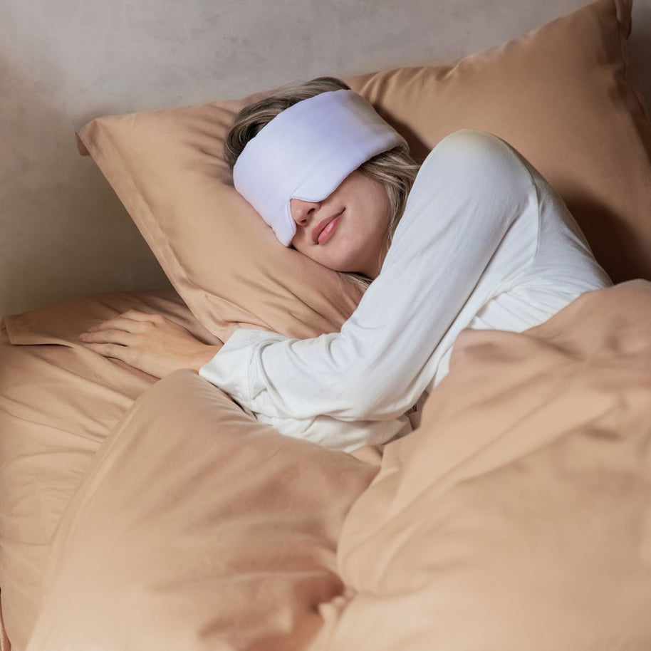 Coco & Cici Satijn Slaapmasker Wit S/M