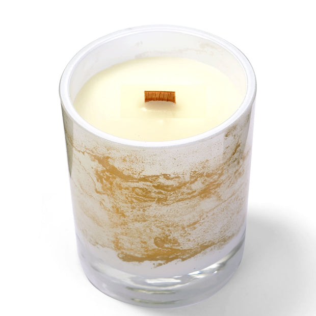 Terroso® Geurkaars Wit Marmer - Glas