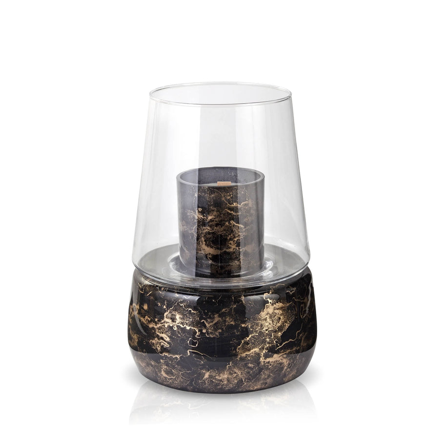 Terroso® Geurlamp Zwart - Marmerglas - Elegant ontwerp