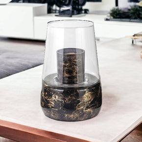 Terroso® Geurlamp Zwart - Marmerglas - Elegant ontwerp
