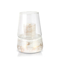 Terroso® Witte geurlamp - marmerglas - elegant ontwerp