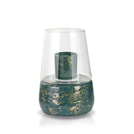 Terroso® Groene geurlamp - marmerglas - elegant ontwerp