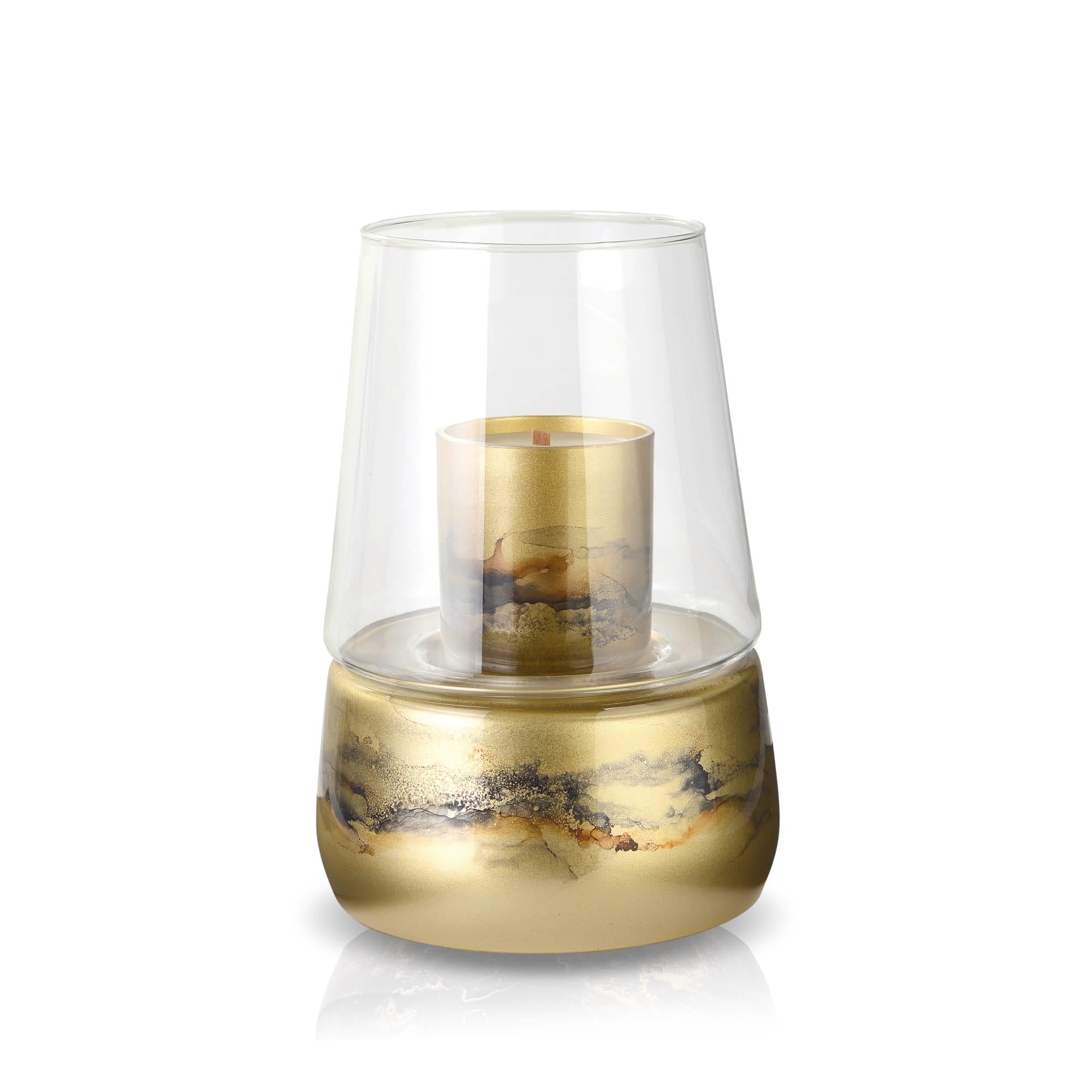 Terroso® Geurlamp Goud - Glas Marmer - Elegant Ontwerp