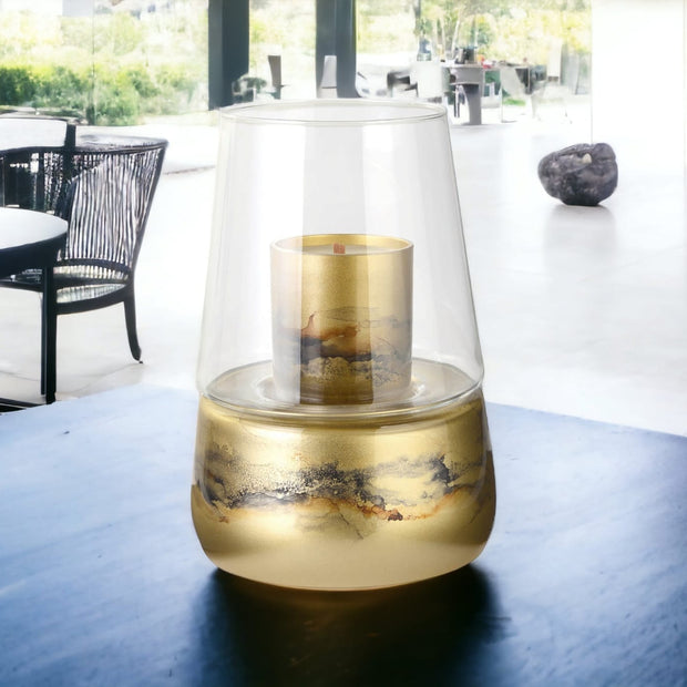Terroso® Geurlamp Goud - Glas Marmer - Elegant Ontwerp