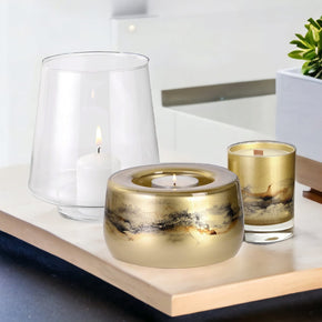 Terroso® Geurlamp Goud - Glas Marmer - Elegant Ontwerp