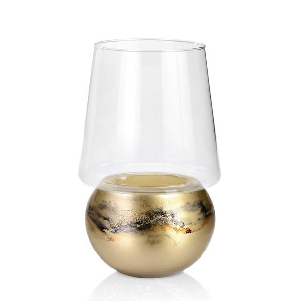 Terroso® Franse Geurkaars Goud - Marmerglas - Elegant Ontwerp