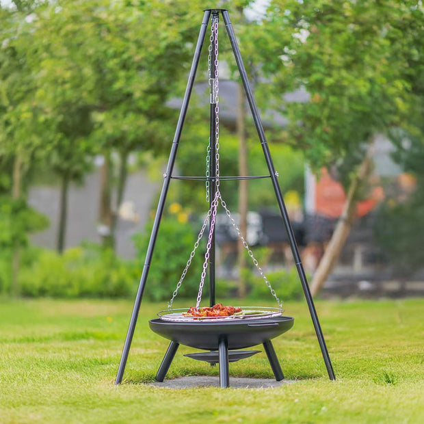 El Paso Barbecue Driepoot Zwart/Zilver