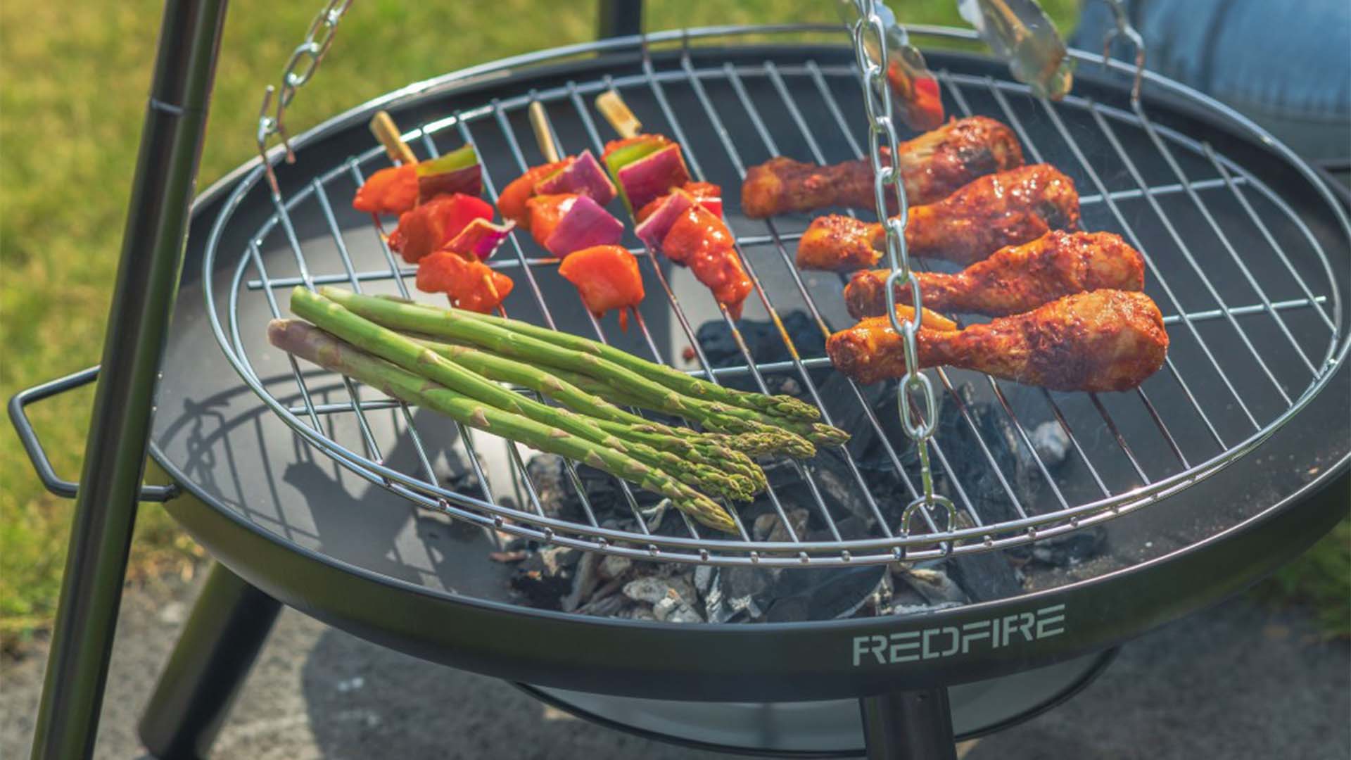 El Paso Barbecue Driepoot Zwart/Zilver