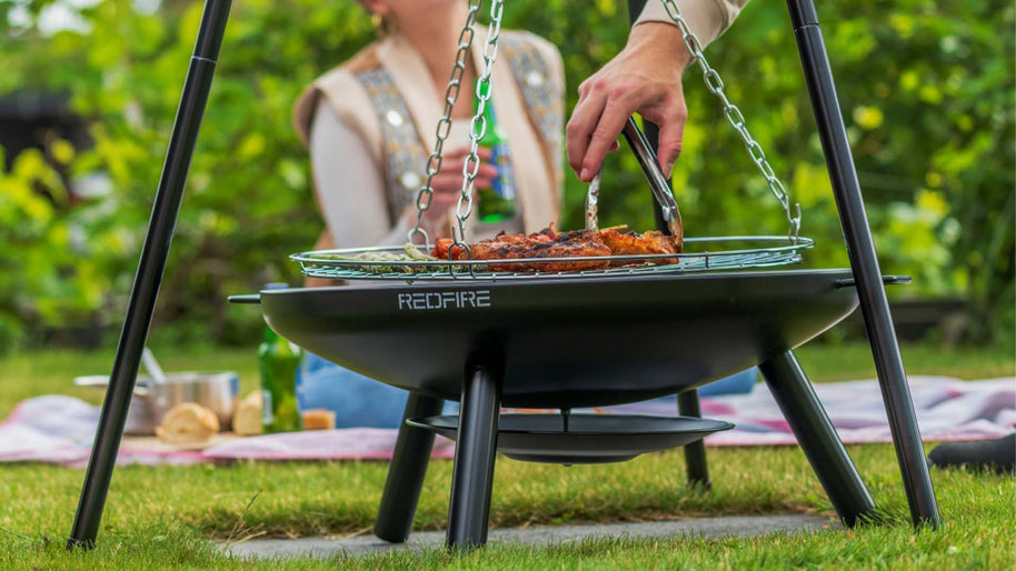 El Paso Barbecue Driepoot Zwart/Zilver