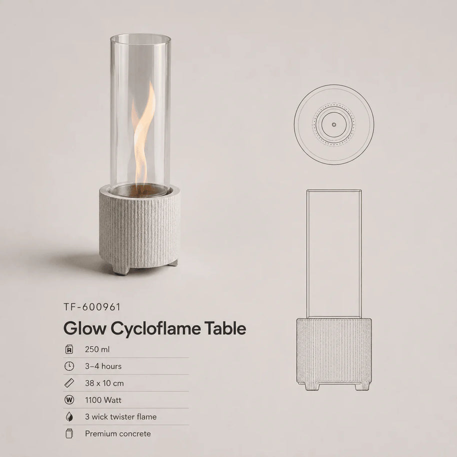 Glow Cycloflame Table