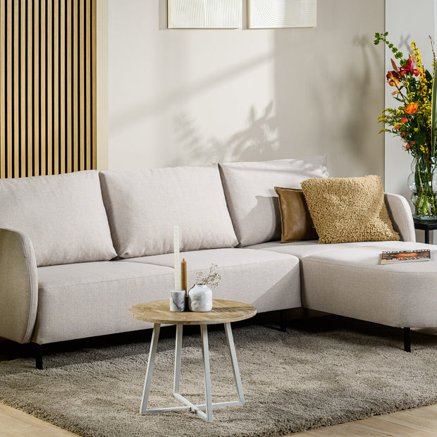 3-zitsbank chaise longue L+R, stof Urban, U460 beige
