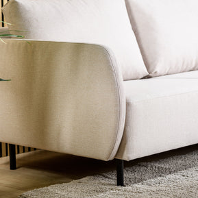 3-zitsbank chaise longue L+R, stof Urban, U460 beige