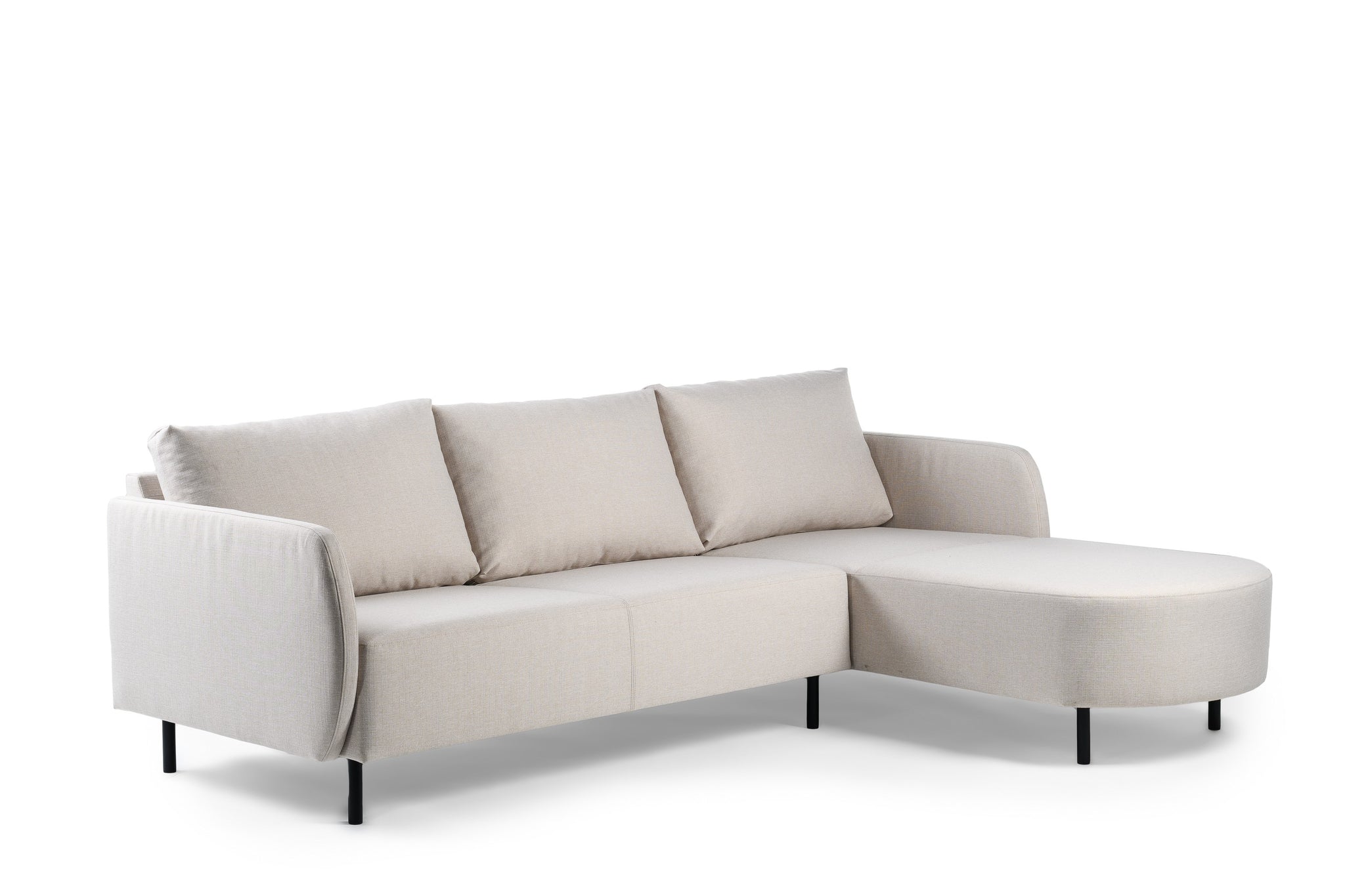 3-zitsbank chaise longue L+R, stof Urban, U460 beige