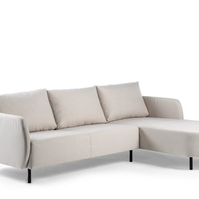 3-zitsbank chaise longue L+R, stof Urban, U460 beige