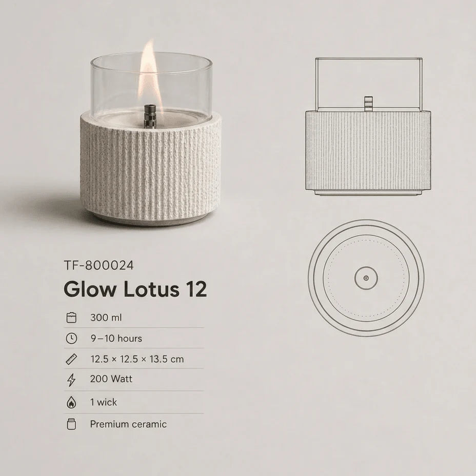 vtwonen tafelhaard Glow Lotus 12